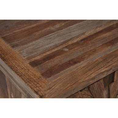 Orsina Midas Small 2 Door Cabinet – Textured Elm Wood Storage