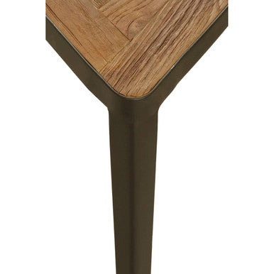Orsina Elmo Set of 3 Triangular Nesting Tables | Elm Wood & Iron