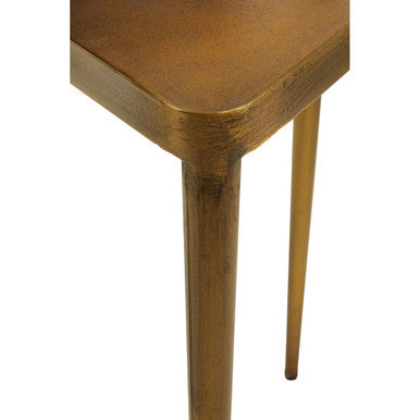Orsina Gold Triangular Nesting Tables – Set of 3 Concrete & Iron Side Tables