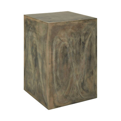 Orsina Rosado Marble Effect Side Table and Stool | Black and White