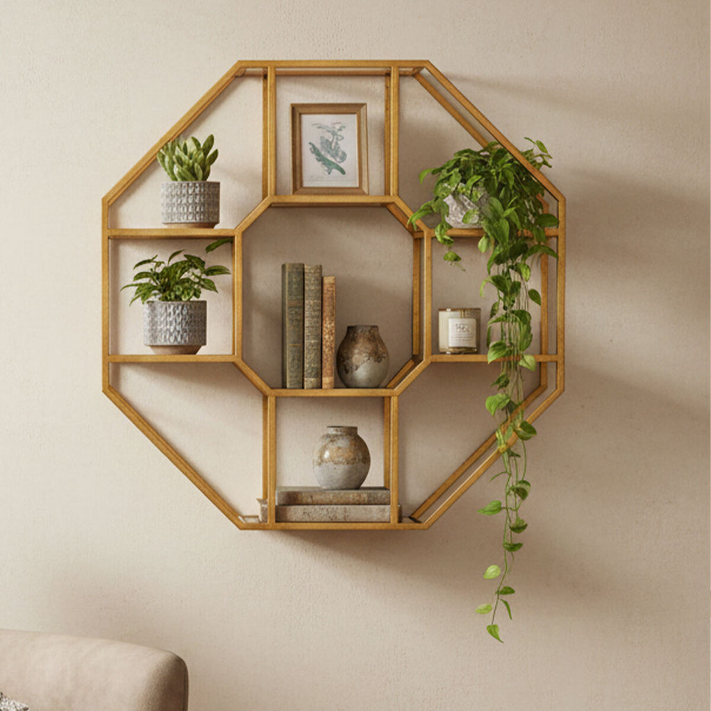Orsina Zariah Wall Shelf Unit – Modern Multi-Level Display Shelving