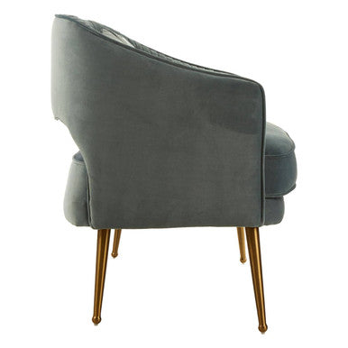 Orsina Hendricks 2 Seater Dusky Blue Velvet Sofa | Modern Loveseat