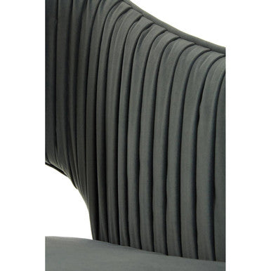 Orsina Hendricks 2 Seater Dusky Blue Velvet Sofa | Modern Loveseat