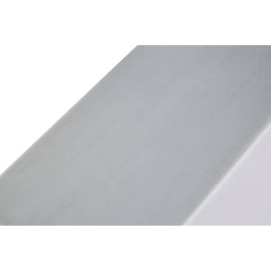 Orsina Allure Light Blue Velvet Bench | Silver Stainless Steel Frame