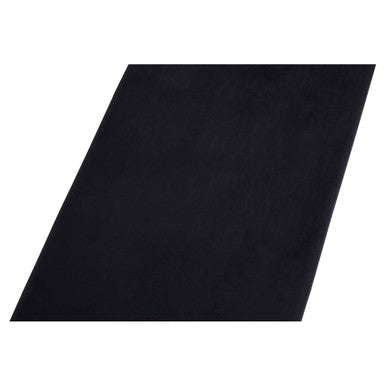 Orsina Allure Black Velvet Bench | Silver Metal Frame Accent Seating