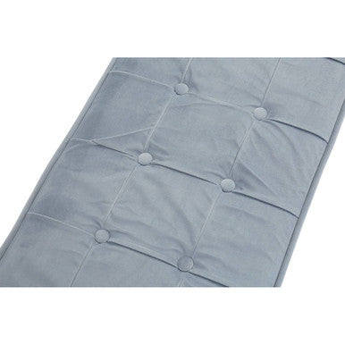 Orsina Allure Tufted Velvet Bench – Powder Blue and Gold Seating