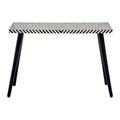 Orsina Black Chevron Bone Inlay Console Table | Sheesham Wood & Metal