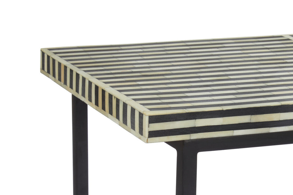 Orsina Bone Inlay Console Table – Boho Mango Wood & Metal Base