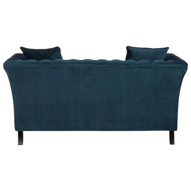 Orsina Sabrina 2 Seater Midnight Blue Velvet Button Tufted Sofa