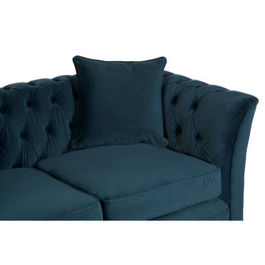 Orsina Sabrina 2 Seater Midnight Blue Velvet Button Tufted Sofa