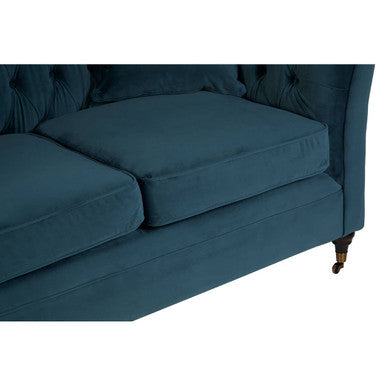 Orsina Sabrina 2 Seater Midnight Blue Velvet Button Tufted Sofa