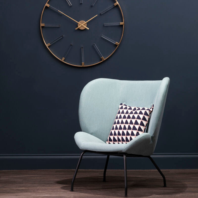 Orsina Kolding Green Fabric Accent Chair – Tufted Winged Armchair