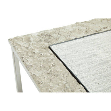 Orsina Akola Nesting Side Tables – Set of 3 Antique Glass & Metal