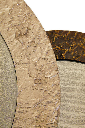 Orsina Akola Nesting Coffee Tables | Set of 2 Antiqued Glass & Metal