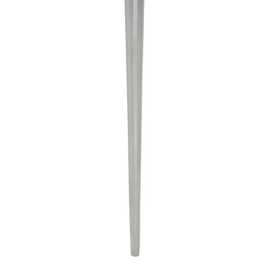 Orsina Almora Acacia Wood Side Table with Silver Inlay and Metal Legs