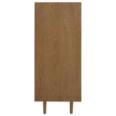 Orsina Salvar Wooden Chest of 5 Drawers | Geometric Bedroom Dresser