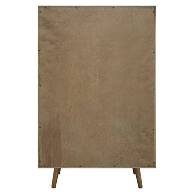 Orsina Salvar Wooden Chest of 5 Drawers | Geometric Bedroom Dresser