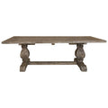 Orsina Lovina Recycled Pine Wood Dining Table – Rustic Pedestal