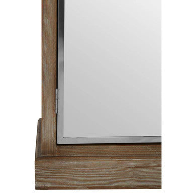 Orsina Richmond Whitewashed Pine Wood 2 Door Glass Display Cabinet