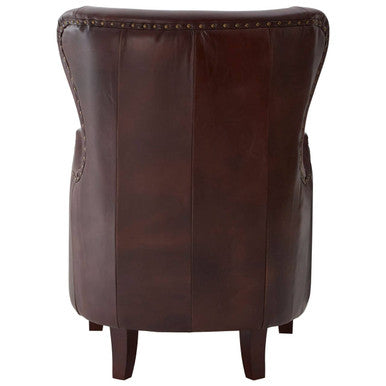 Orsina Victor Brown Leather Lounge Chair | Modern Contemporary Accent Chair