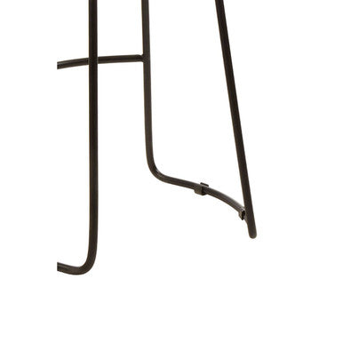 Orsina Lyon Oak Wood Bar Stool – Modern Kitchen Seating with Metal Legs