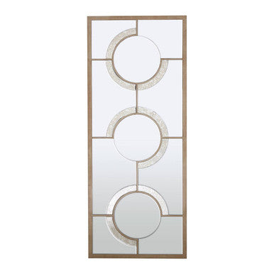 Orsina Kensington Townhouse Wall Mirror – Antique Silver Mosaic Design