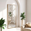 Orsina Kensington Townhouse Wall Mirror – Antique Silver Mosaic Design