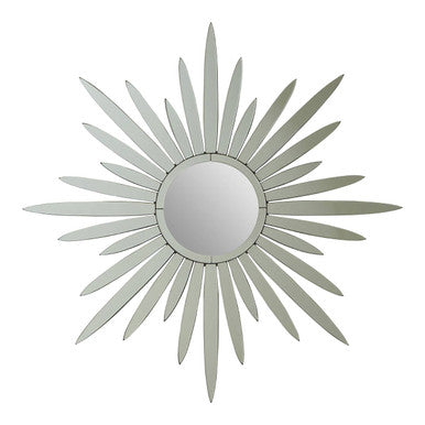 Orsina Starburst Wall Mirror – Silver Tapered Shard Decorative Mirror