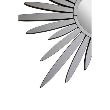 Orsina Starburst Wall Mirror – Silver Tapered Shard Decorative Mirror