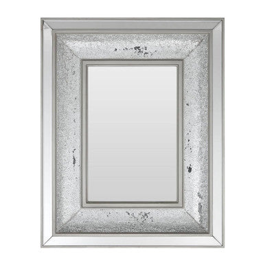 Orsina Pasadena Wallis Wall Mirror – Silver Bevelled Mosaic Design