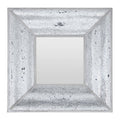 Orsina Pasadena Silver Mosaic Wall Mirror – Bevelled Glass Decor