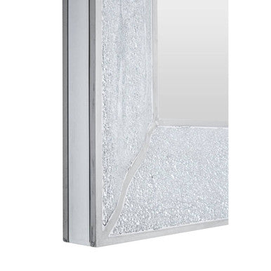 Orsina Pasadena Silver Mosaic Wall Mirror – Bevelled Glass Decor