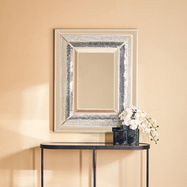 Orsina Pasadena Wendi Wall Mirror – Silver Bevelled Contemporary Mirror