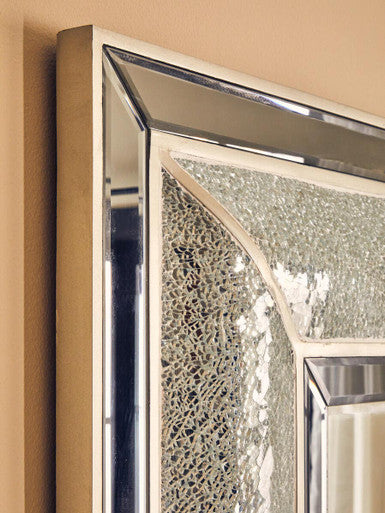 Orsina Pasadena Wendi Wall Mirror – Silver Bevelled Contemporary Mirror