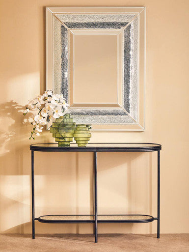 Orsina Pasadena Wendi Wall Mirror – Silver Bevelled Contemporary Mirror