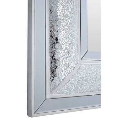 Orsina Pasadena Wendi Wall Mirror – Silver Bevelled Contemporary Mirror