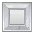 Orsina Pasadena Wilma Wall Mirror – Silver Mosaic Double Border