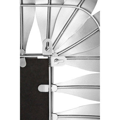Orsina Merlin Silver Leaf Wall Mirror – Modern Sculptural Frame