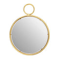 Orsina Meissa Gold Pendant Wall Mirror – Modern Metal Decorative Mirror