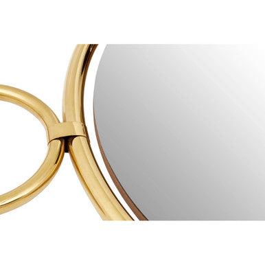 Orsina Meissa Gold Pendant Wall Mirror – Modern Metal Decorative Mirror