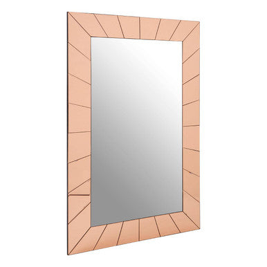 Orsina Kensington Townhouse Earl Wall Mirror – Rose Gold Geometric Decor