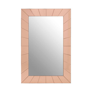 Orsina Kensington Townhouse Earl Wall Mirror – Rose Gold Geometric Decor