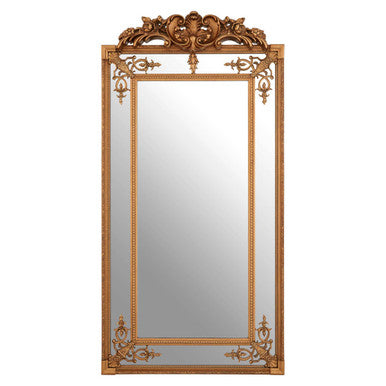 Deymonte Ornate Gold Wall Mirror | Bevelled Gilded Mirror by Orsina