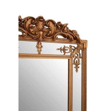 Deymonte Ornate Gold Wall Mirror | Bevelled Gilded Mirror by Orsina