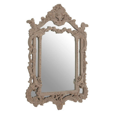 Orsina Vasari Antique Grey Ornate Wall Mirror – Architectural Design