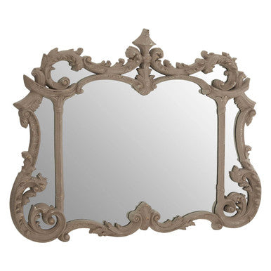 Orsina Haniel Ornate Wall Mirror – Antique Grey Acanthus Leaf Design