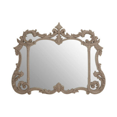 Orsina Haniel Ornate Wall Mirror – Antique Grey Acanthus Leaf Design