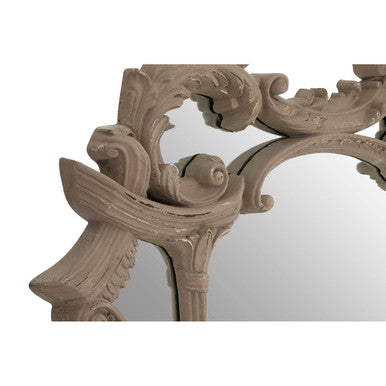 Orsina Haniel Ornate Wall Mirror – Antique Grey Acanthus Leaf Design