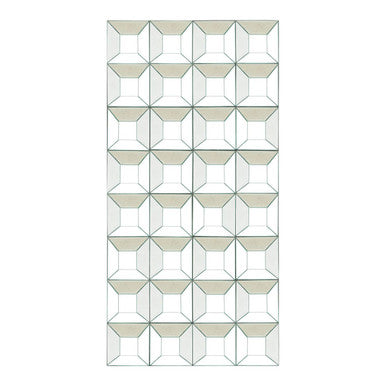 Orsina Torino Multi Glass Bevelled Wall Mirror | 24 Panel Grid Design