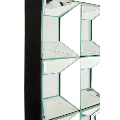 Orsina Torino Multi Glass Bevelled Wall Mirror | 24 Panel Grid Design